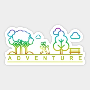 ADVENTURE MY LIFE Sticker